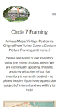 Mobile Screenshot of circle7framing.com